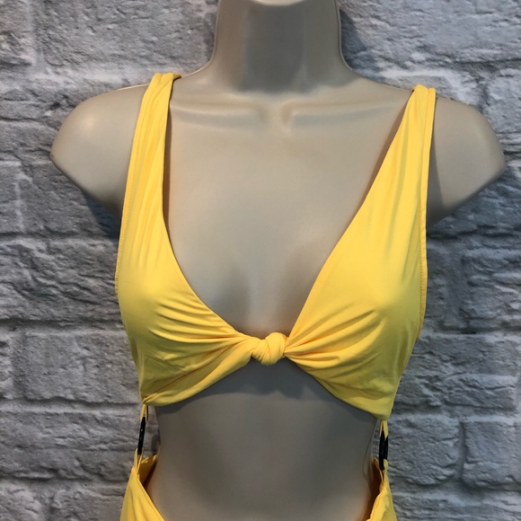 NWT Tiger Mist M Neon Yellow Alexa Bodysuit FLAWED - Picture 3 of 12